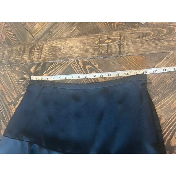 Ralph Lauren Neutral Black Tiered Skirt Women 8 Minimalist Preppy Whimsigoth - Picture 4 of 9